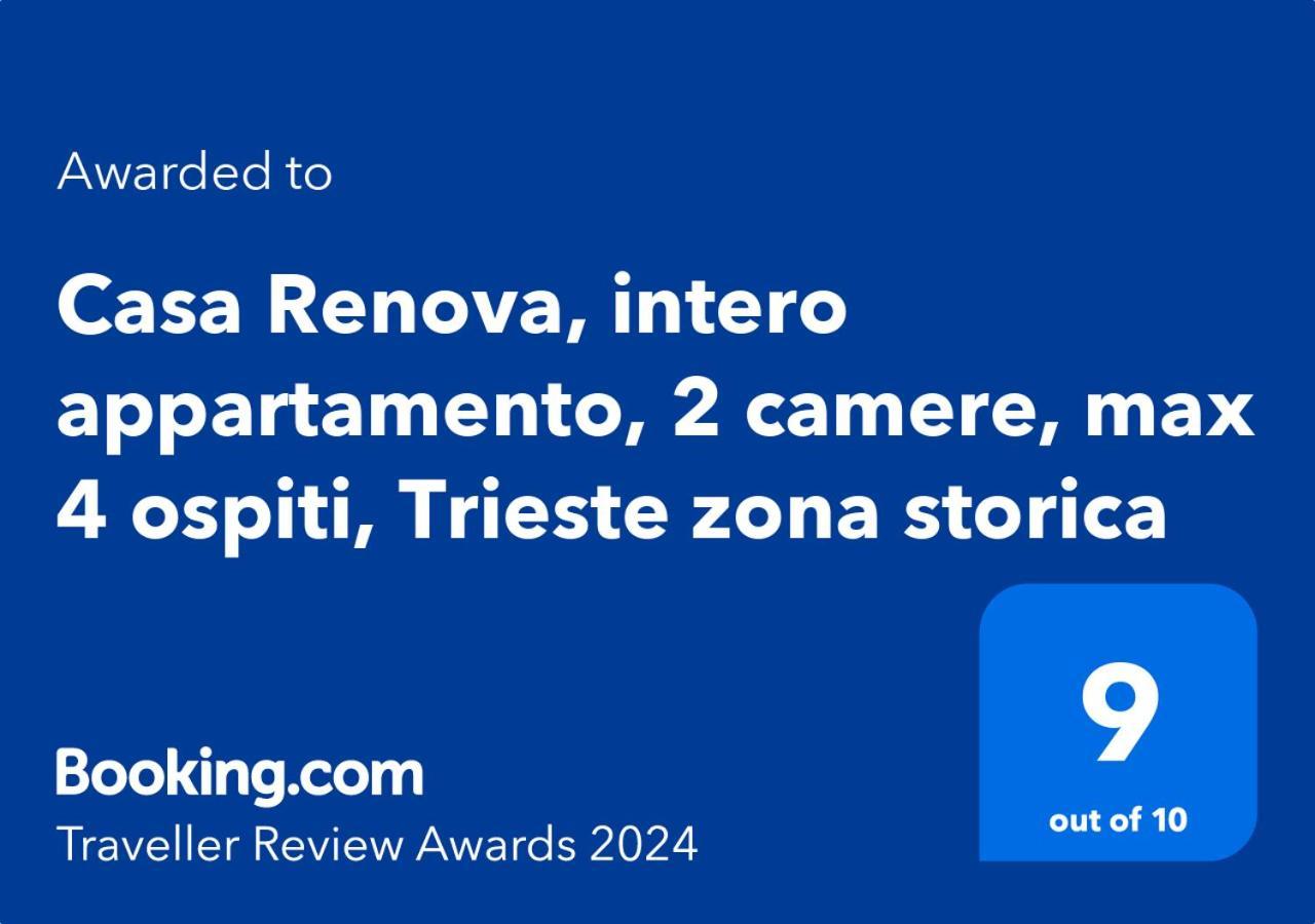 Casa Renova, Intero Appartamento, 2 Camere, Max 4 Ospiti, Trieste Zona Storica Luaran gambar